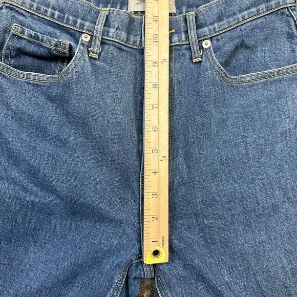 Everlane Women’s Size 28 Slit High Waist Bootcut Jeans Blue Dark Wash Denim - Picture 10 of 14